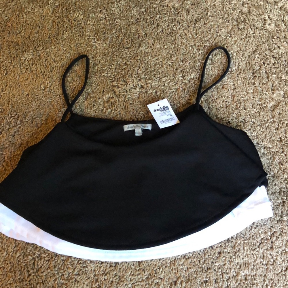 Black and white crop